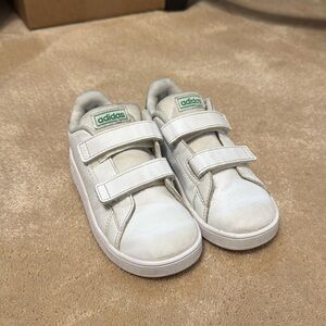 Adidas tennis shoes- white 10 toddler